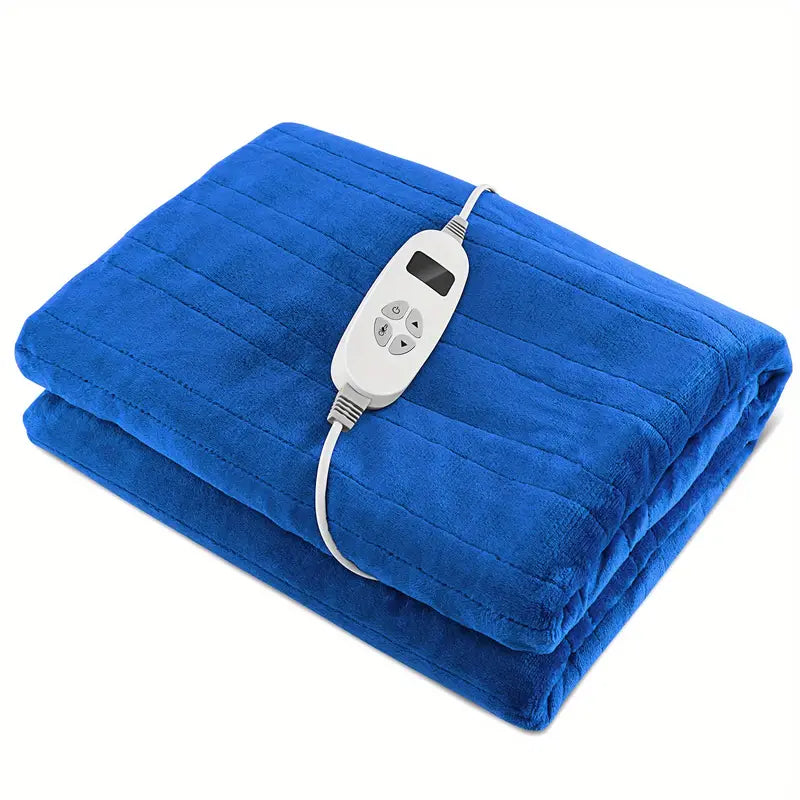 Heated Electric Throw Blanket - Double-Sided Flannel