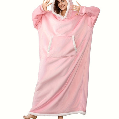NNETM Oversized Hooded Fleece Blanket for Adults